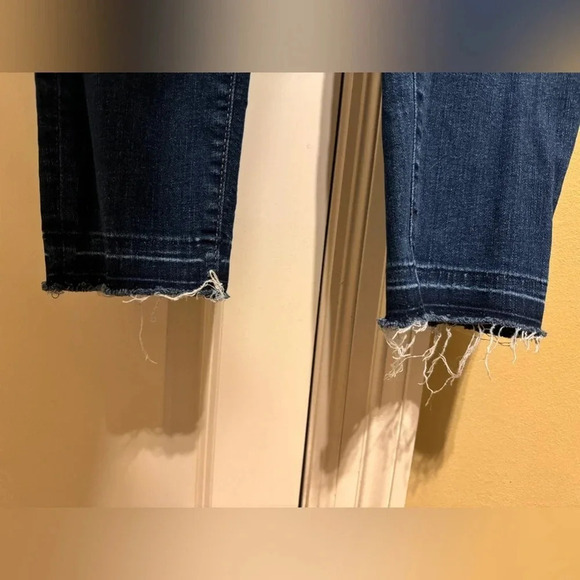 Loft Made and Loved Women’s Button Fly Modern Skinny Jeans Raw Hem 32/14 - Picture 2 of 11